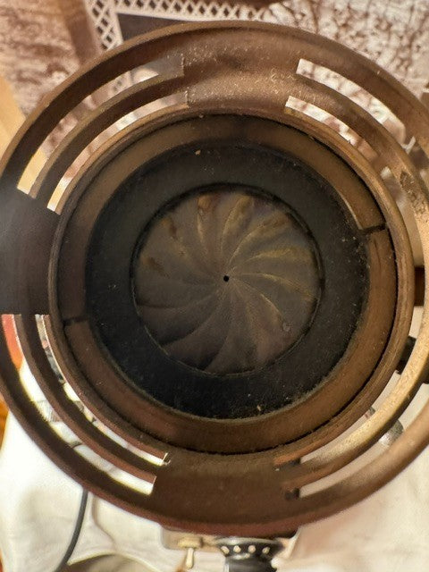stunning retro microscope adjustable light source, 1960s, Good lamp