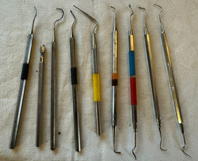Nice Group Of Vintage Medical Dental Instruments Longest  10 "