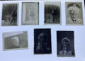 Seven vintage glass plate negatives