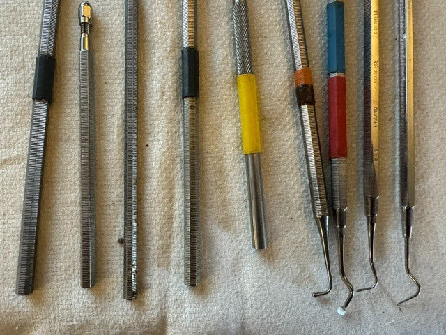 Nice Group Of Vintage Medical Dental Instruments Longest  10 "
