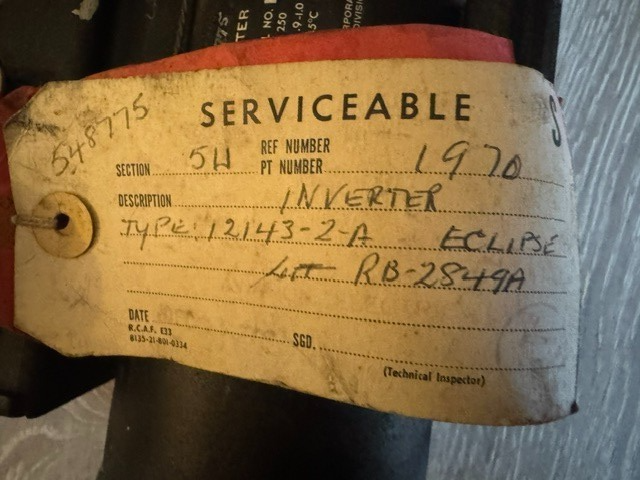 Eclipse - Pioneer (bendix) avation radio inverter