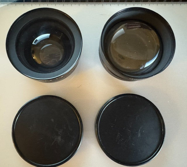 Two Yashica lenses in case