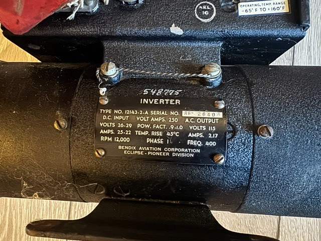 Eclipse - Pioneer (bendix) avation radio inverter