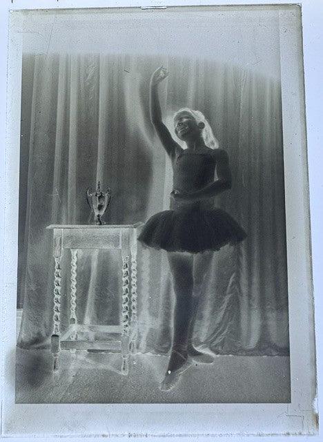 Seven vintage glass plate negatives