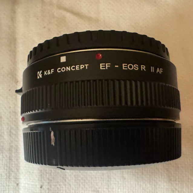 K&F CONCEPT EF to EOS R Adapter Auto Focus EF-S Lens RF EF-EOS R, black