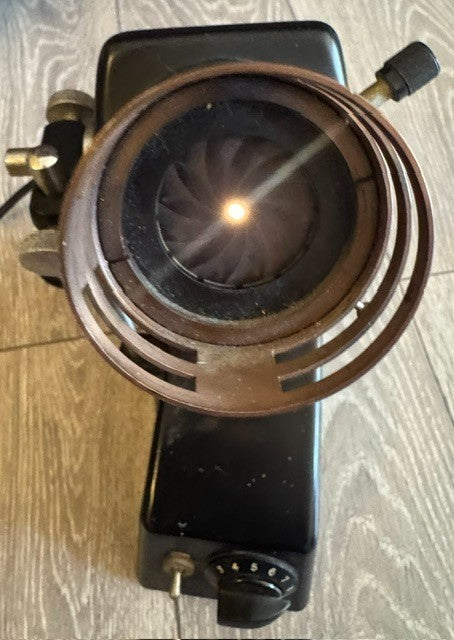 stunning retro microscope adjustable light source, 1960s, Good lamp