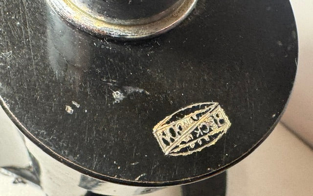R & J Beck Stereoscopic microscope 1872, War office marking