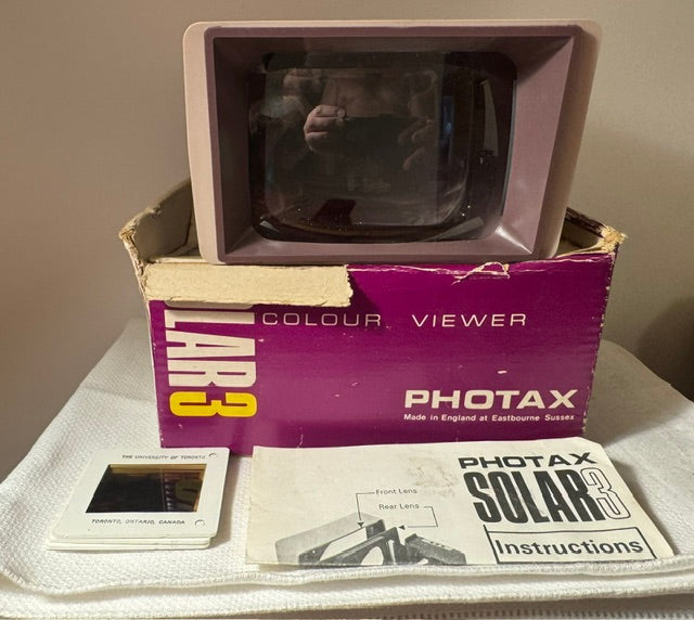 1960s Photax Solar 3 35mm slide viewer