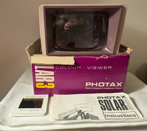 1960s Photax Solar 3 35mm slide viewer