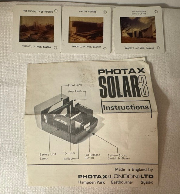 1960s Photax Solar 3 35mm slide viewer