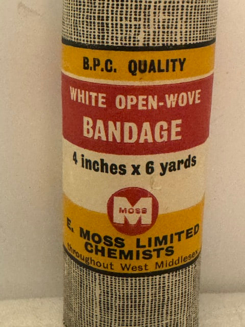 Vintage E. Moss Ltd bandage 1950s / 60's