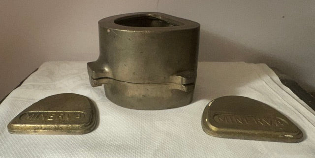 Vintage Minerva brass dental mold