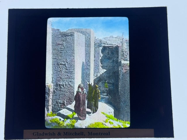 Six Antique Hand-Coloured Magic Lantern Slides — Middle East / North Africa, Gladwish & Mitchell