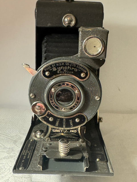 Vintage Ensign 'Greyhound' Folding Camera c.1930 — Houghton-Butcher, 120 Film