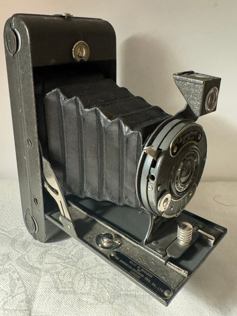 Vintage Ensign 'Greyhound' Folding Camera c.1930 — Houghton-Butcher, 120 Film