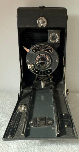 Vintage Ensign 'Greyhound' Folding Camera c.1930 — Houghton-Butcher, 120 Film