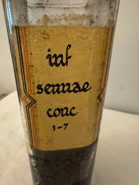 Vintage Savory & Moore Ltd Chemist Bottle — Infusion of Senna, Malvern