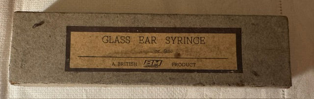 Vintage glass ear syringe