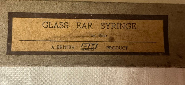Vintage glass ear syringe