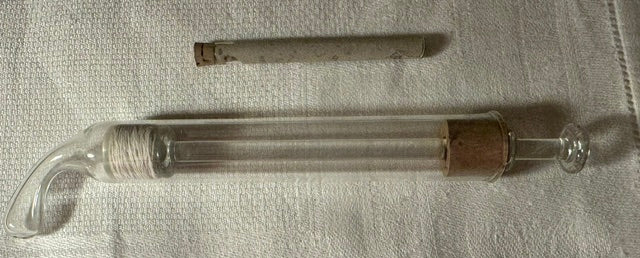 Vintage glass ear syringe