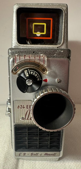 Vintage Bell & Howell 624EE Autoset Cine Camera 1958 — Double 8, Auto Exposure, Original Case