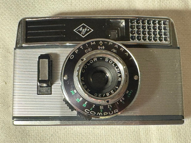 Vintage Agfa Optima-Parat Half-Frame 35mm Camera 1964 — Automatic Exposure, West German