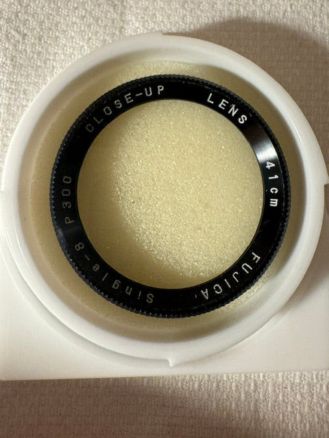 Fujica Single-8 P-300 Close-Up Lens 41mm — Original Box & Case, Made in Japan