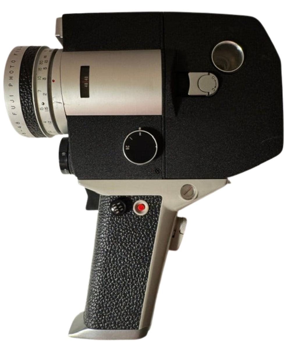Fujica Single-8 Z600 Cine Camera 1968–72 — Fujinon Zoom Lens, Auto/Manual Zoom, Film Available
