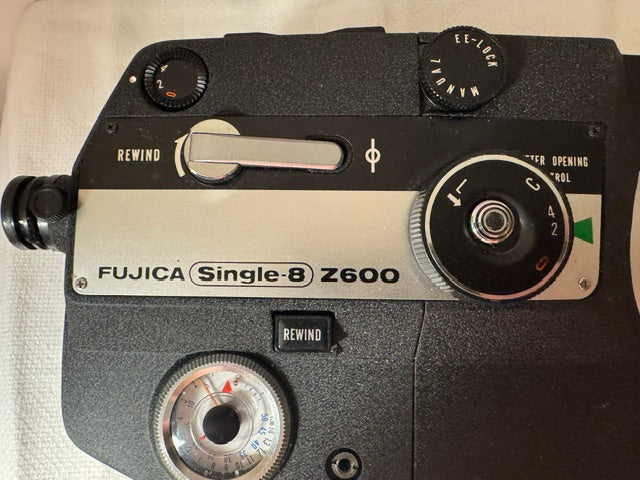 Fujica Single-8 Z600 Cine Camera 1968–72 — Fujinon Zoom Lens, Auto/Manual Zoom, Film Available