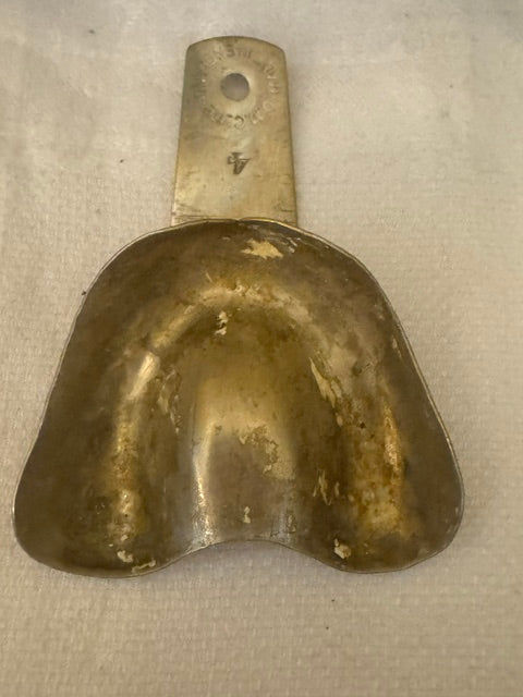 Six Vintage Stainless Steel Dental Impression Trays — Antique Dentistry, Assemblage Art