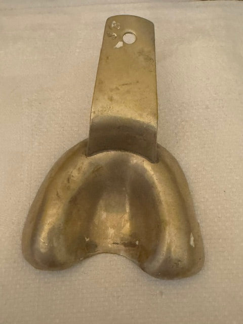 Six Vintage Stainless Steel Dental Impression Trays — Antique Dentistry, Assemblage Art