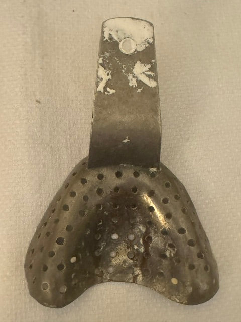 Six Vintage Stainless Steel Dental Impression Trays — Antique Dentistry, Assemblage Art