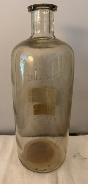 Vintage Hospital-Size Chemical Bottle — Wright, Layman & Umney Ltd, 'Napth Rect', Original Label