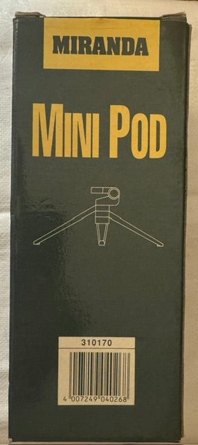 Vintage Miranda Minipod — Compact Tabletop Tripod, Original Box & Instructions