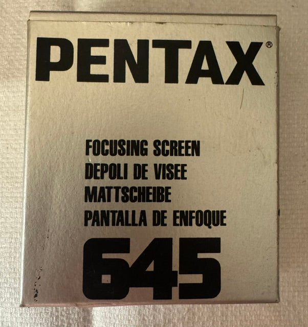 Pentax 645 Focusing Screen — Unused, Original Box, Pincers & Instructions